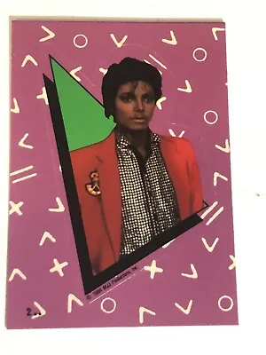 Michael Jackson Trading Card Sticker 1984 #2 • $2.25