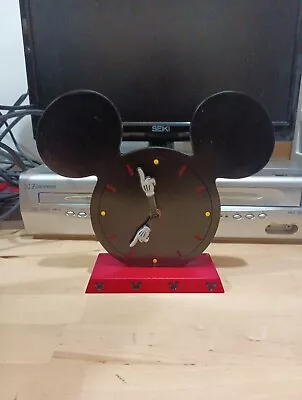 Walt Disney Parks Mickey Mouse Ears Desk Clock FAC-037774-18015 WORKS • $19