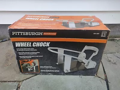 Pittsburgh Motorcycle Wheel Chock (60392) - Sealed Gray • $59.99