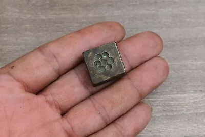 Vintage Indian Bronze Jewelry Die Mold Flower Hand Engraved Collectible Die • $22