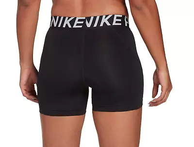 NEW! Nike [L] Women's Pro Compression 5'' Yoga/Volleyball Shorts Black DB4459 • $51.69