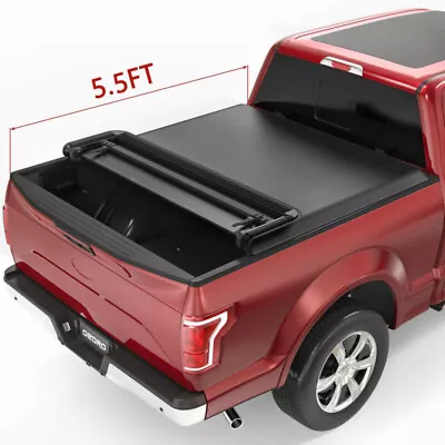 OEDRO 4 FOLD 5.5FT Bed Soft Truck Tonneau Cover For 2015-2024 Ford F-150 F150 • $137.99