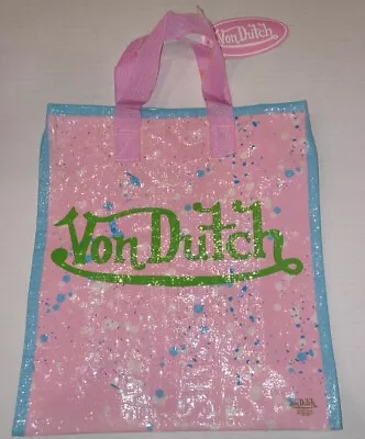 Von Dutch Y2k Pink Reusable Shopping Bag Early 2000s Fashion Used  • $30.15