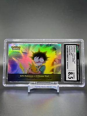 Pokemon Topps 2000 Series  2 Rainbow Foil-I Choose You! • $100