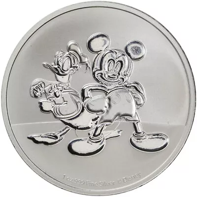 2023 Niue $2 Disney Donald Duck & Mickey Mouse 1 Oz .999 Fine Silver Coin • $39