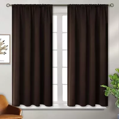 BGment Rod Pocket Blackout Curtains For Bedroom - Thermal Insulated Room Darkeni • $67.65