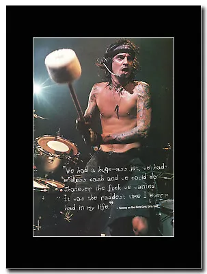 Motley Crue - Tommy Lee On The Girls Girls  - Matted Mounted Magazine Artwork • $21.12