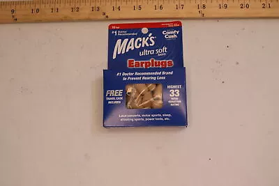 (10-Pair) Macks Ultra Soft Foam Earplugs Ultra Noise Blocker  • $4.93