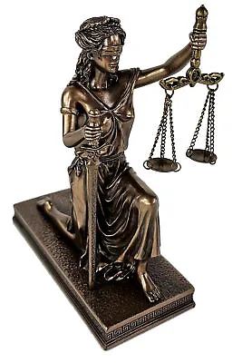 6 1/2  Blind Lady Justice Kneeling W/ Scales Lawyer Attorney Desk Statue • $54.90