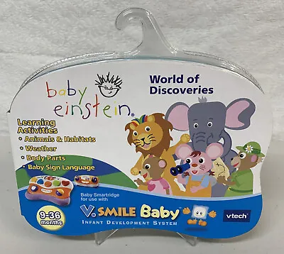 $12.60 • Buy Baby Einstein V. Smile Baby Vtech Smartridge World Of Discoveries