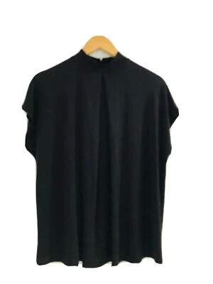 $15 • Buy Asos Ladies Black Highneck Shortsleeved Summer Maternity Top Size AUS 12