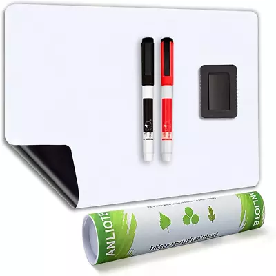 Magnetic Dry Erase Board Fridge White Board Sheet 20X13  Flexible Refrigerator  • $28.16