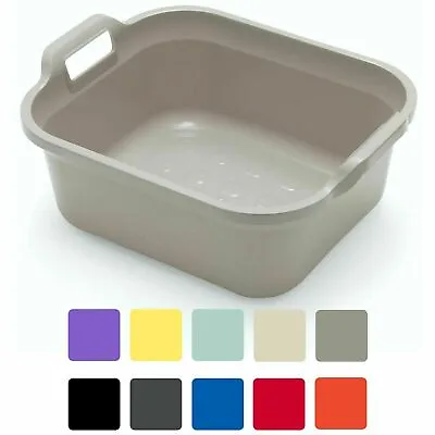 Addis 10 L Washing Up Bowl Medium Plastic Kitchen Sink Dishes Basin With Handles • £7.40