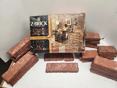 Vintage Z-Brick Inca Facing Over 20 Whole Bricks Covers Over 6 Sq Ft Red Half • $60