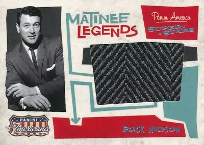 Panini Americana Matinee Legends Rock Hudson #3 14/25 Rare • $49.95