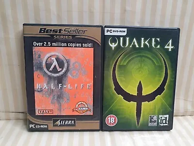 HALF-LIFE & QUAKE 4 BUNDLE PC CD ROM - Windows 95/98/2000/ME  • £7.99