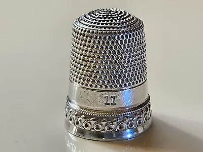 Antique Simons Bros. Sterling Silver Thimble Size 11 No Holes C1890's EC • $9.99