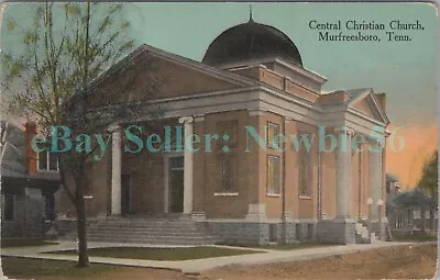 Murfreesboro Tenn TN - CENTRAL CHRISTIAN CHURCH - Postcard • $12.50
