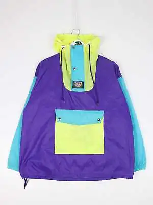 Vintage Purple K Way Neon Beach Anorak Windbreaker Medium  • $27.48