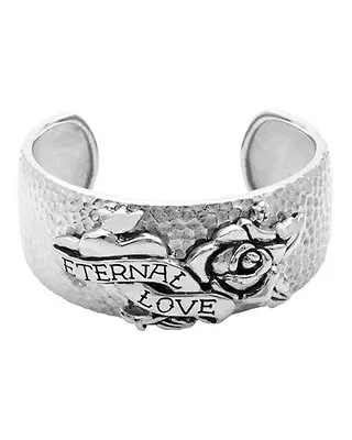 Ed Hardy By Christian Audigier Stainless Steel  Eternal Love  Cuff Bracelet • $49.99