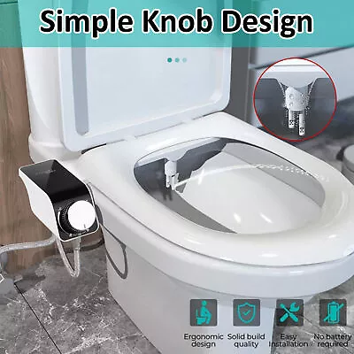 Toilet Bidet Seat Attachment Spray Hygiene Water Wash Clean Sanitation Bathroom • $24.99