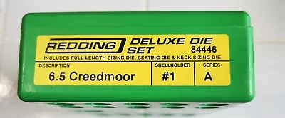 Redding 6.5 Creedmoor Deluxe Die Set 84446 - Series A & Shell Holder #1 • $29.99