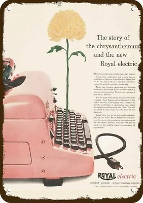 1955 ROYAL Pink Typewriter Vintage-Look-Edge ***DECORATIVE REPLICA METAL SIGN*** • $24.99