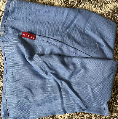 $11.99 • Buy Delta Airlines First Class Throw Blanket, Blue, 60  X 45  (Brand New/Sealed)