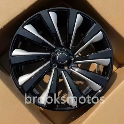 23  Forged 10 Spoke Black Silver Wheels Rim Fit 2002-2021 Range Rover Vogue L405 • $2599