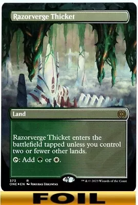 Razorverge Thicket | FOIL BORDERLESS | - Phyrexia All Will Be One - NM MTG • $4.45