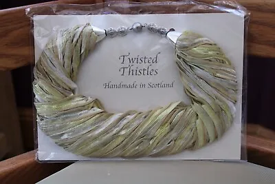 New Magnetic Twister Scarf Necklace Handmade In Scotland By Twisted Thistles • £16.95