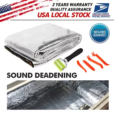 Self-adhesive Fireproof Sound Deadener Heat Insulation Mat  Car Hood Engine 7mm • $21.98