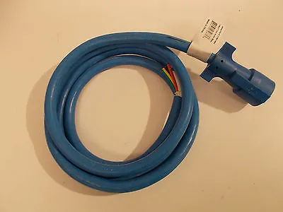 Arctic Blue 7 Way Trailer RV Cord Cold Weather Wire Double Connector Plug 8ft • $44.99