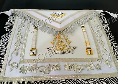 Masonic Regalia Master Mason Apron Hand Embroidered Apron • $75