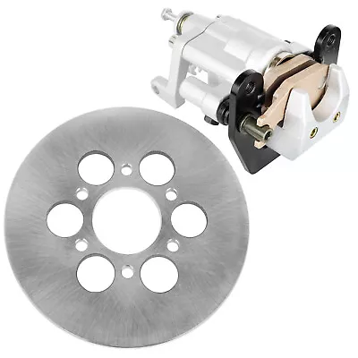 Rear Brake Caliper And Disc Rotor W/Pad For Yamaha Rhino 660 YXR660 4X4 2004-07 • $44