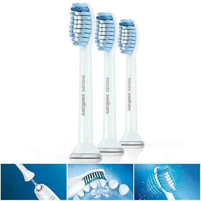 $36 • Buy 3PC Philips HX6053 Sensitive Sonicare Replacement Heads For Electric Toothbrush