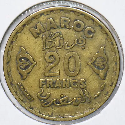 Morocco 1951 AH 1371 20 Francs 901565 Combine Shipping • $12.99