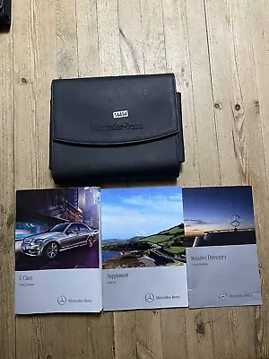 07-13 MERCEDES C CLASS  OWNERS MANUAL HANDBOOK + AUDIO & WALLET 2011 Ref14494 • $45.61