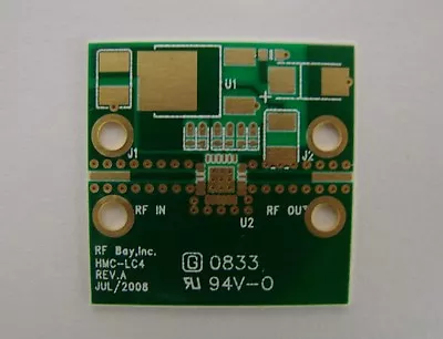 RO4350 PCB For Hittite LC4 Package MMIC Amplifier • $16.99
