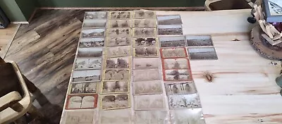  Vintage Stereoview/Stereoscope Cards Lot Of 42 Switzerland Germany WI Dells • $24.99