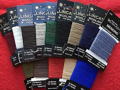 Darning Wool - 10 Mtrs. 30% Wool - 16 Colours - Repair / Mending Yarn • £1.40