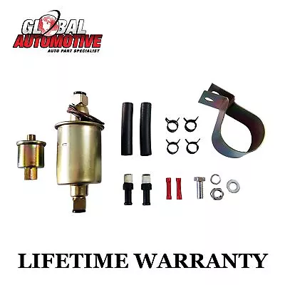$19.50 • Buy Universal 12V Electric Fuel Pump & Installation Kit 2.5-4.5 PSI 30 GPH GA8016S