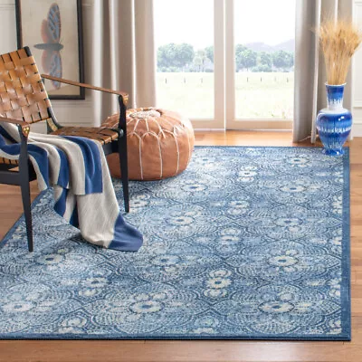 SAFAVIEH Martha Stewart MSR2862N Navy / Creme Rug • $29.99