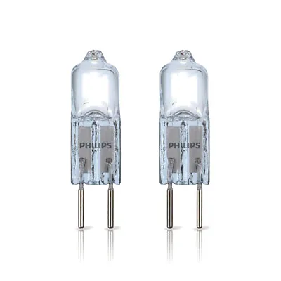 2 X Philips Halogen Pin Socket Lamp 5W G4 12V Clear Warm White 2700K • £1.79