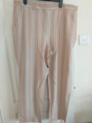 M&s Collection Linen/viscose Trousers Used Vgc Size 18 • £4.99