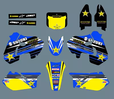 GRAPHICS DECALS STICKERS FULL KIT Kit For Suzuki RM125 1999-2000RM250 1999-2000 • $71.59