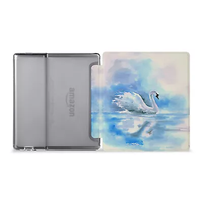$19.99 • Buy Swan Flip Case Cover For Amazon Kindle Oasis 7 Inch 2022