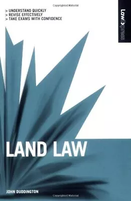 Law Express: Land Law 1st Edition By Duddington John Paperback Book The Cheap • £3.59