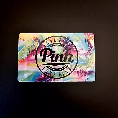 Victoria's Secret Love Pink Colorful Palms NEW COLLECTIBLE GIFT CARD $0 #6006 • $7.20