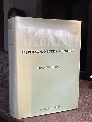 The Essentials Of Forensic Medicine Cyril J Polson 4th Ed. 1985 HB DJ • $50